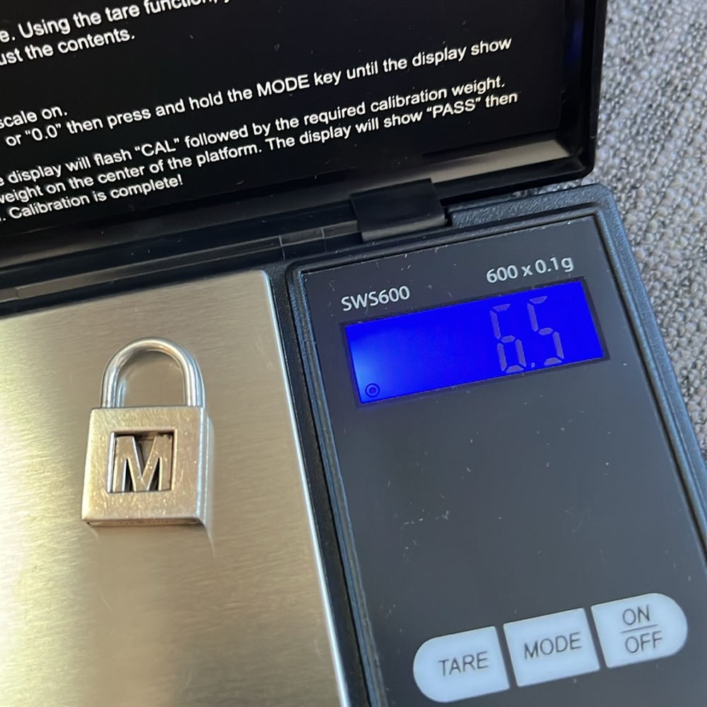 Tiffany & Co. Sterling Silver Padlock “M” - Picture 6 of 6